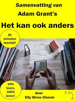 cover image of Samenvatting van Adam Grant's Het Kan Ook Anders